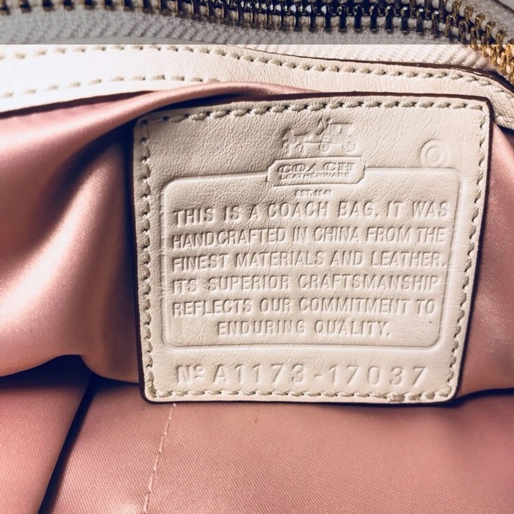 ❇️Auth Coach Audrey python leather embossed bag - Picture 4 of 8